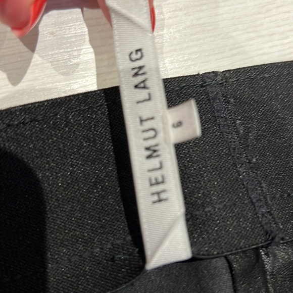 Helmut Lang black leather pants. - Picture 4 of 6